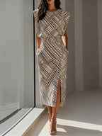 Amailia | Midi Dress with Side Slit