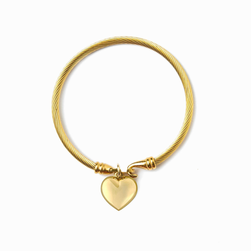 Heart-Shaped Gold Bracelet