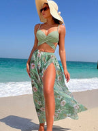 Elaine | High Support High Waist Set with Matching Cover Up