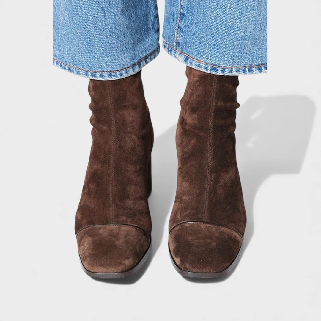 Evie | Square toe heeled boots