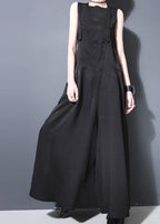 2025 summer new strap wide leg pants