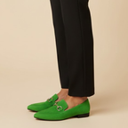 Lily | Timeless Suede Loafers with Bit Detail