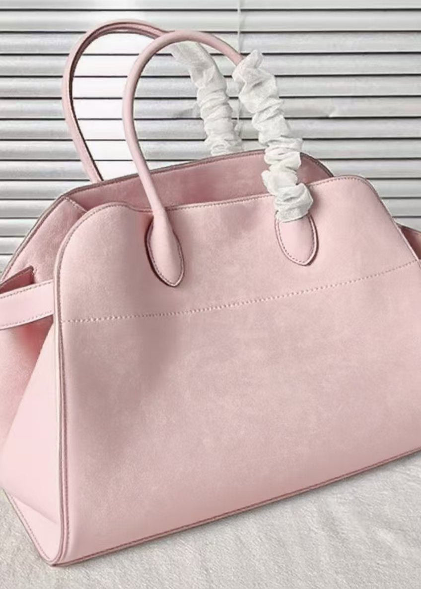 Fashion Pink Large Capacity Suede Tote Handbag