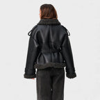 Grace | Shearling coat with belt