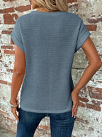 Roselind – Structured Short Sleeve Blouse