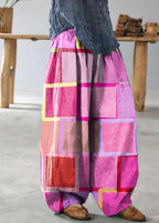 diy linen clothes For Women Korea Pure Color Retro Soft Comfortable Loose Bloomers