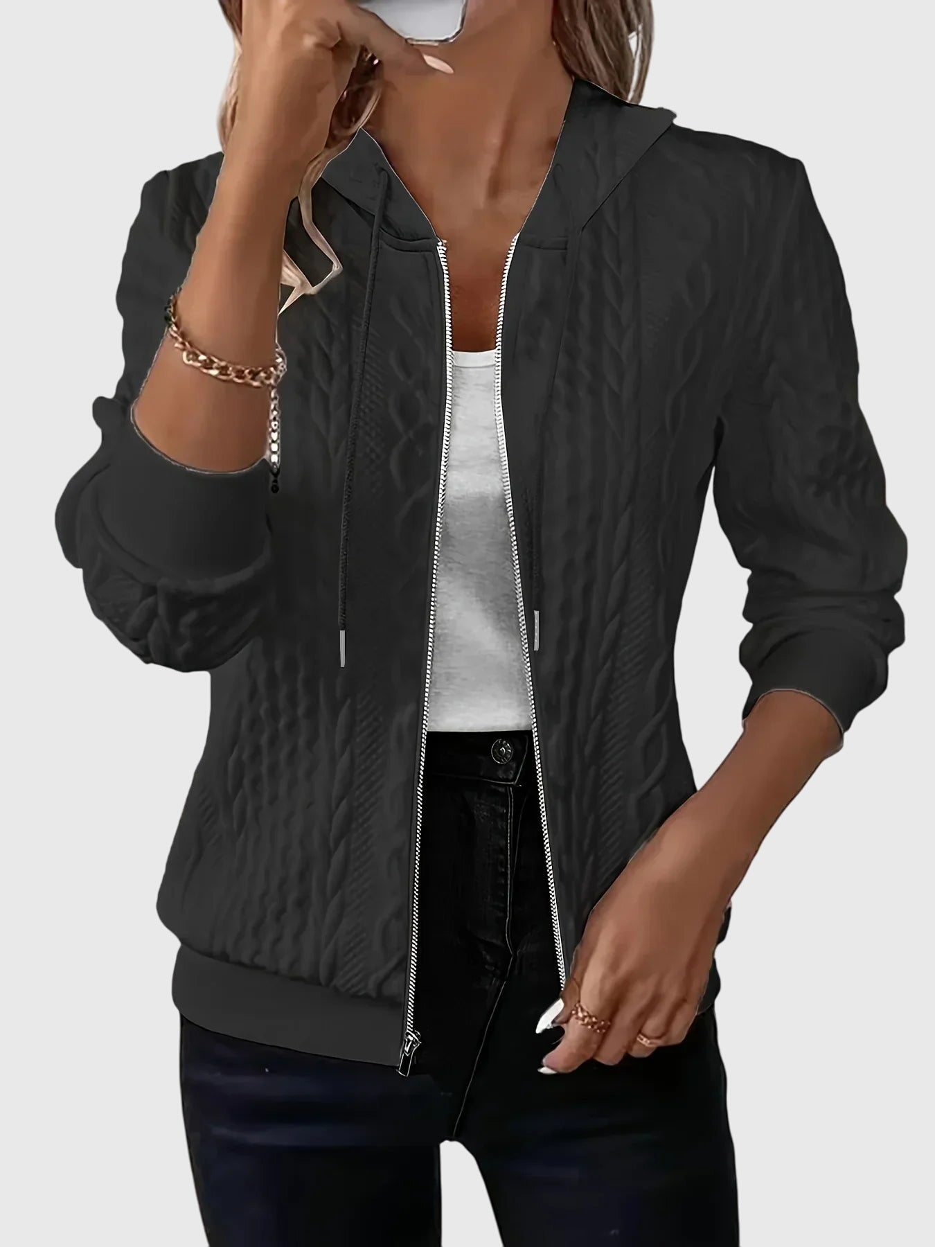 June | Jenna | Hoodie with Zipper