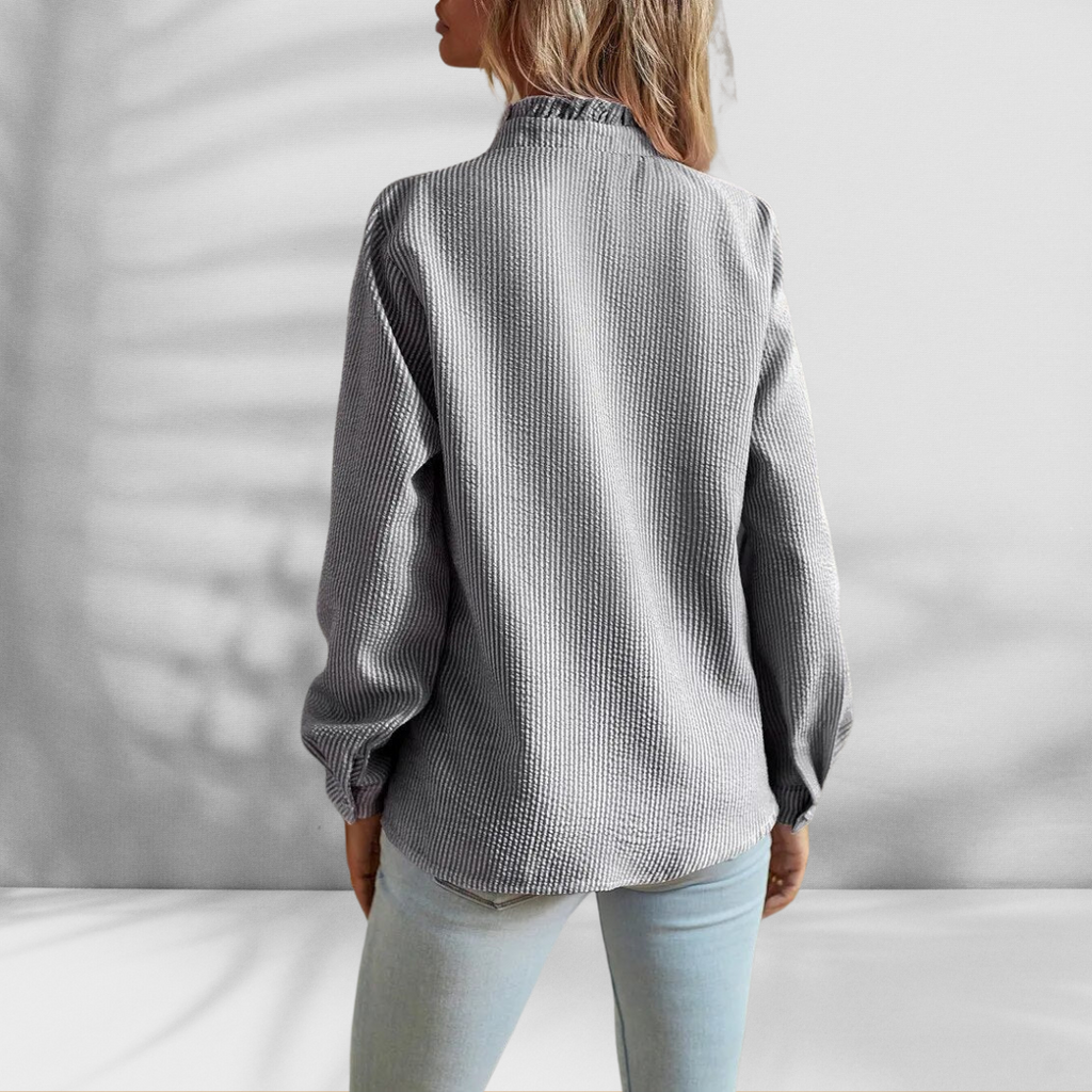 Light Blouse with Ruffle Detail