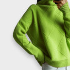 Remmy | Structured Roll Neck Jumper in Knit