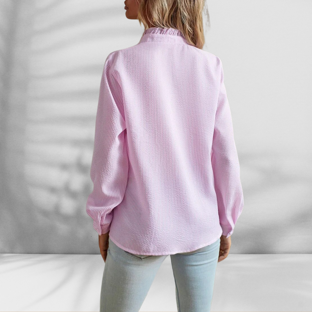 Light Blouse with Ruffle Detail