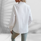 Light Blouse with Ruffle Detail
