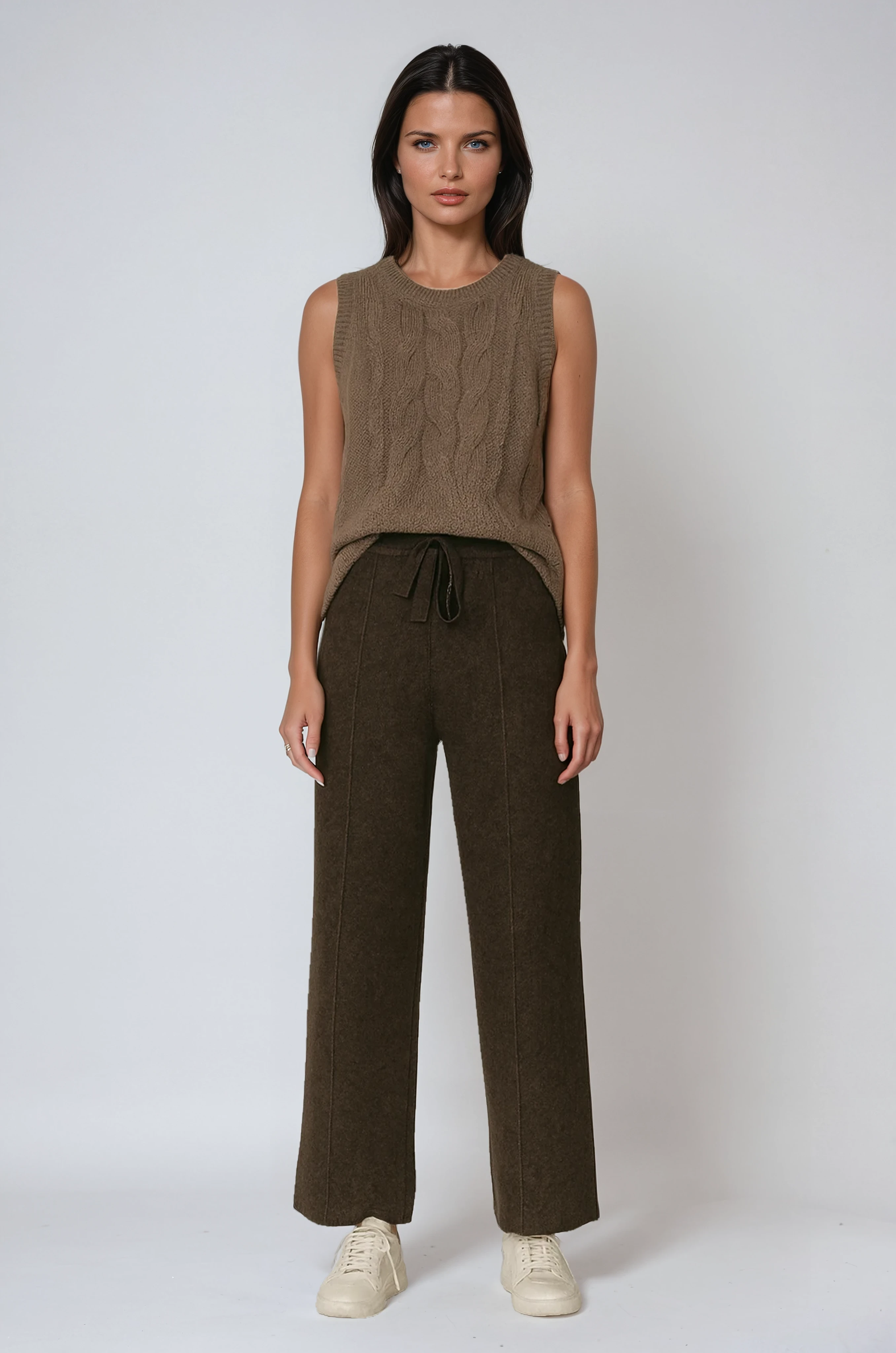 Soft Trousers | Straight Legs and Drawstring Waist