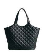 Classy Black Sheepskin Versatile Durable Satchel Handbag