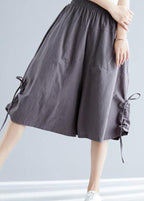 Comfy White Wide Leg Cotton Linen Pants Summer