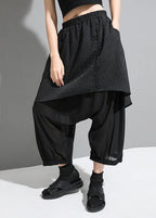 DIY Cotton Fun Striped Cotton Ankle-Length Wide Leg Pants
