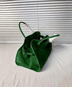 Fashion wine red Large Capacity Suede Tote Handbag