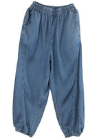 Fine Navy High Waist Jeans Summer Pants