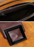 Luxy Retro  Grey  Leather Handbag Crossbody Bag