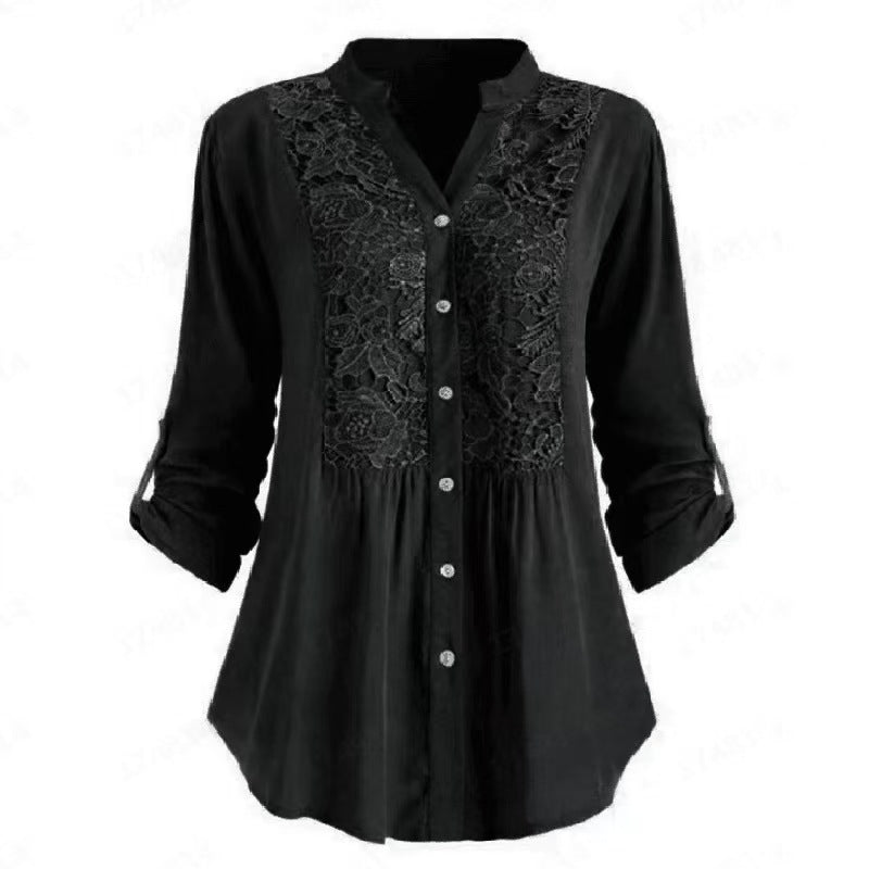 Jolanda – Embroidered Long Sleeve Blouse