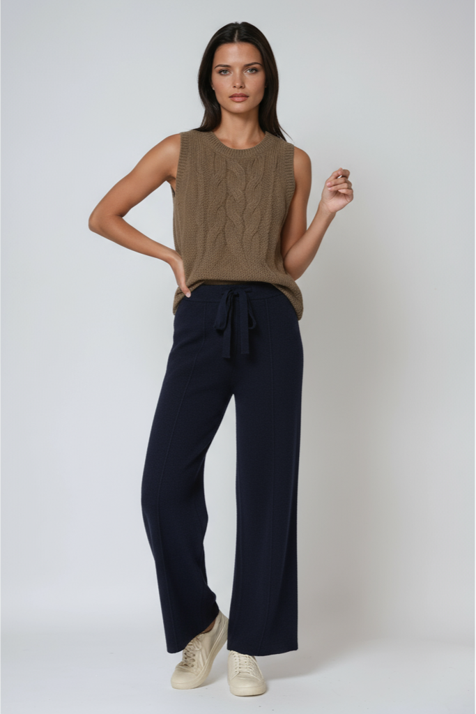 Soft Trousers | Straight Legs and Drawstring Waist