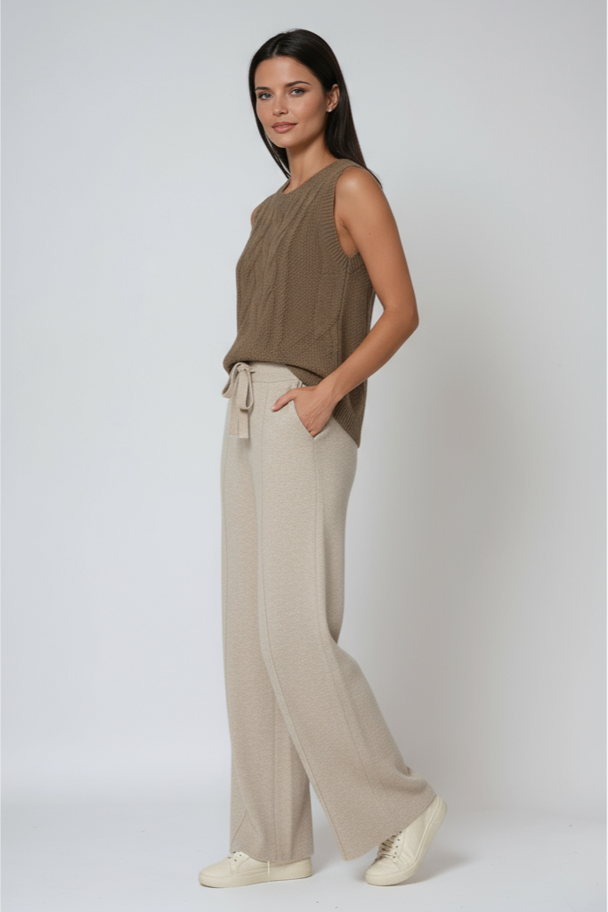 Soft Trousers | Straight Legs and Drawstring Waist