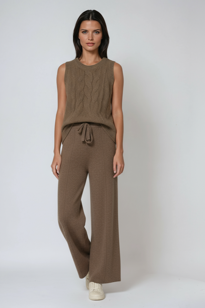 Soft Trousers | Straight Legs and Drawstring Waist