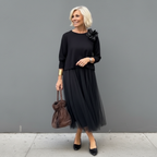 Emmie™ Elegant Two-Piece Set | Effortless Knit Layered Dress Set