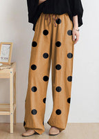 Casual nude trousers women 2025 new spring and summer bloomers linen high waist carrot pants