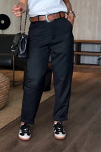 Mathilda | Elegant & flattering pinstripe trousers